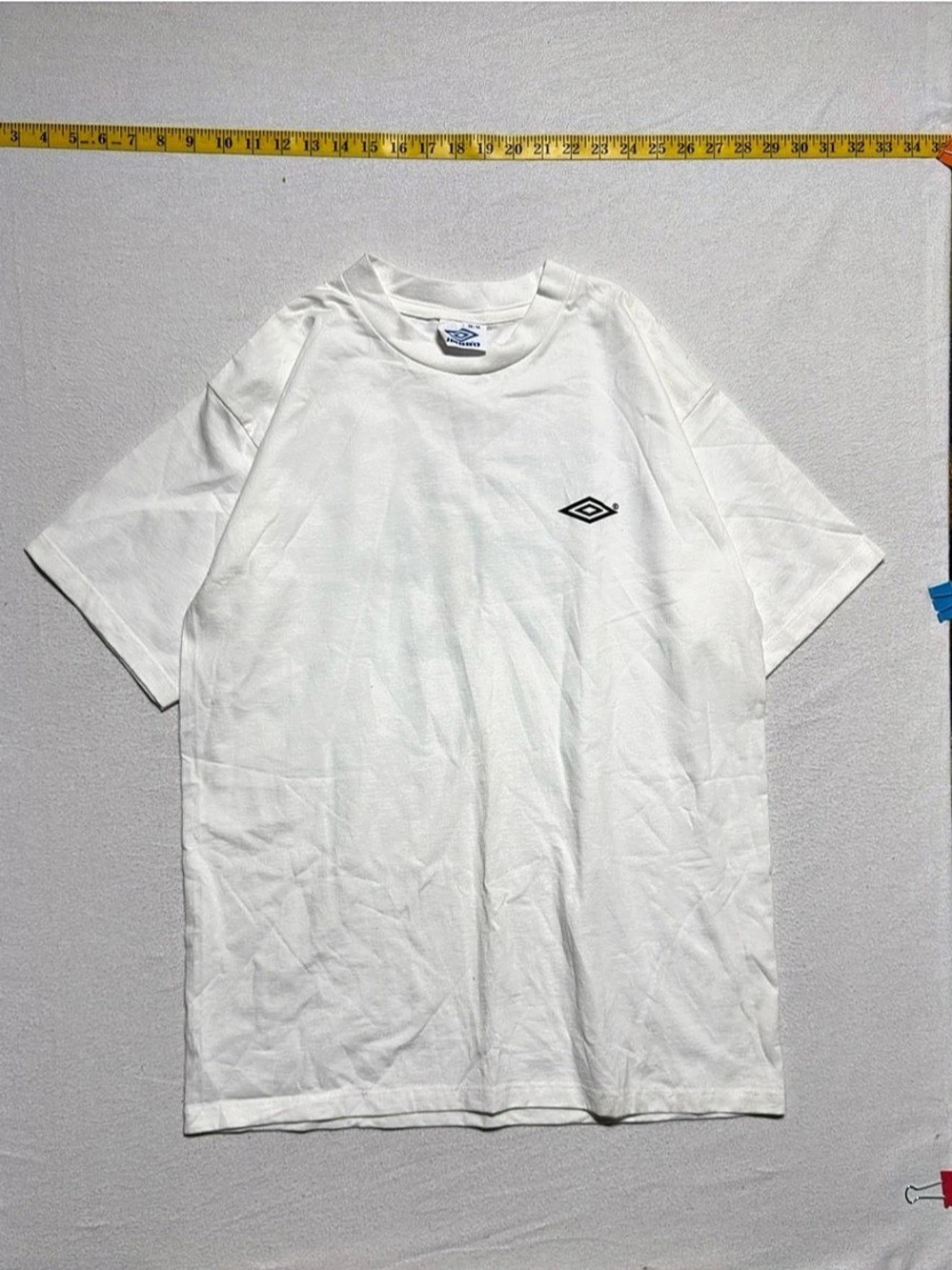 Vintage 1990s Umbro Graphic Tee in White Size Medium brand new